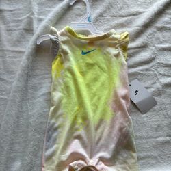 New Nike Tie-Dye Baby Romper Size 6 Months 