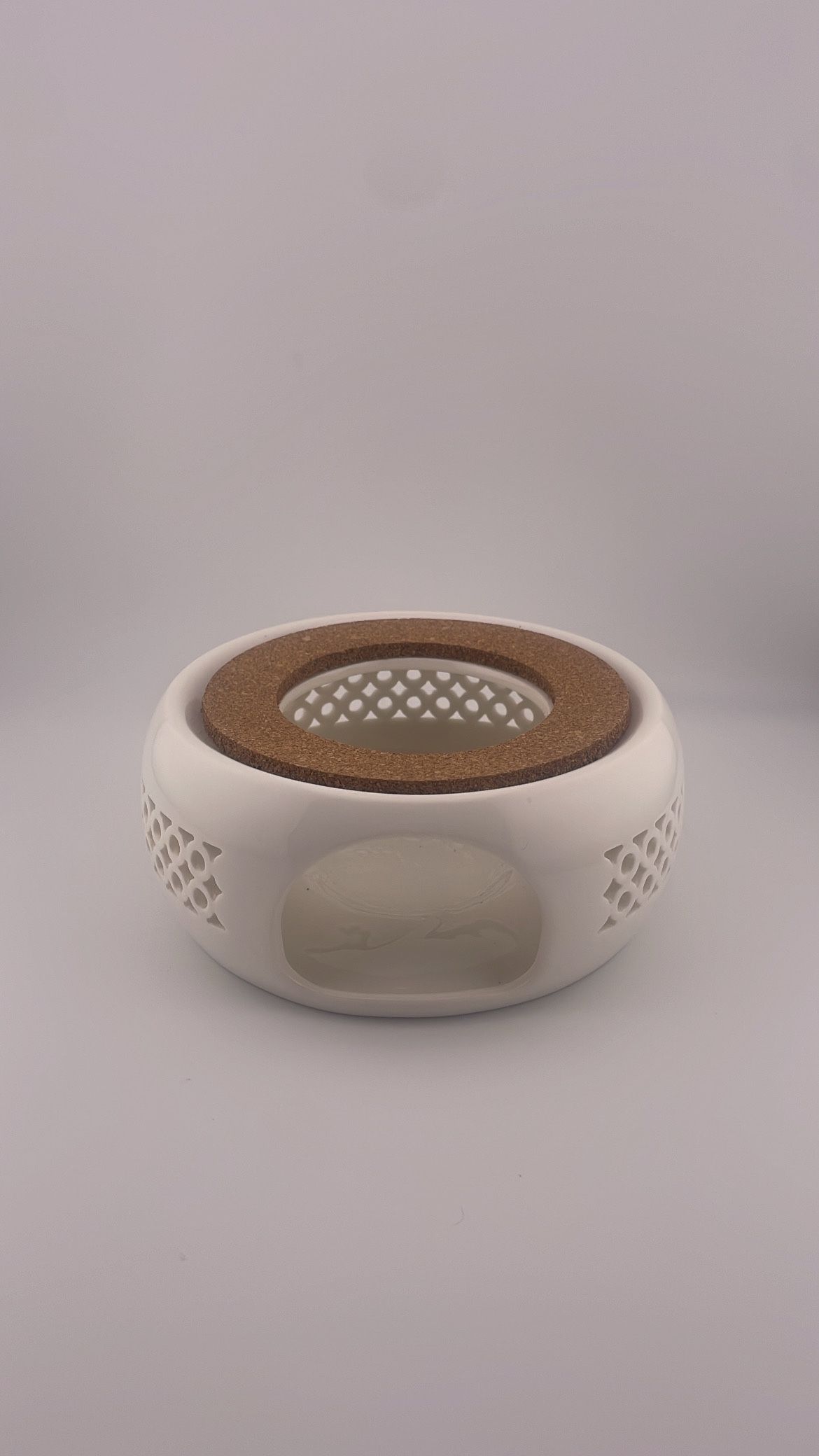 5.3inch Ceramic Teapot Warmer Holder BaseCoffee Water Warmer Candle Heating Base