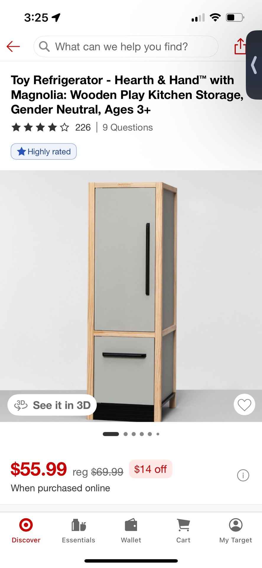 Magnolia Play Kitchen Refrigerator Add On