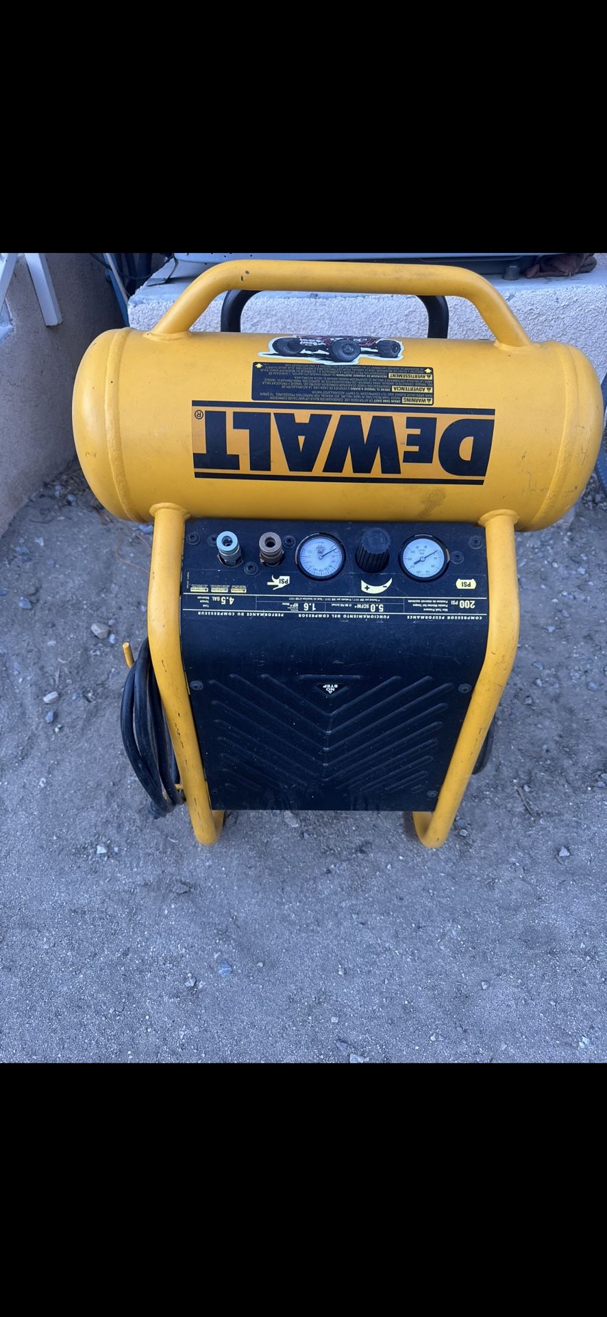 The Dewalt Portable Electric Air Compressor
