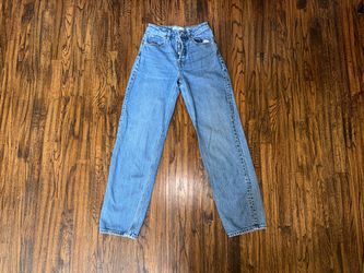 Kith Avery Denim Medium Wash Relaxed Wide Leg Jeans Size 25 Streetwear Cotton