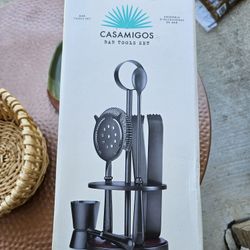 New Metal William Sonoma Bar Utensil Caddy & Tools