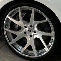 21/22 Forgiato ECL Wheels For Chevy C8 Corvette or similar Vehicles With 5x120 Bolt Pattern 