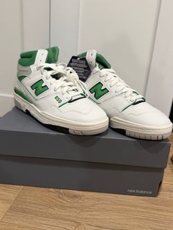 New Balance 650 White Green Sneakers
