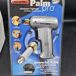 DuraPRO Palm Pro 4.8V Compact Lighted Cordless Screwdriver Drill 16 Piece NEW