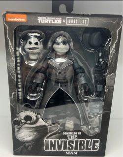 NECA TMNT x Universal Monsters Donatello as The Invisible Man Action Figure