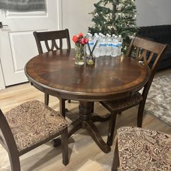 brown dining table