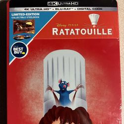 Ratatouille 4K Ultra HD/Blu-Ray Disney Steelbook Best Buy Exclusive 