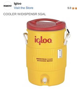 New IGLOO Cooler water Dispenser 5 Gallon Capacity