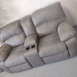 Grey Sofa Recliner 
