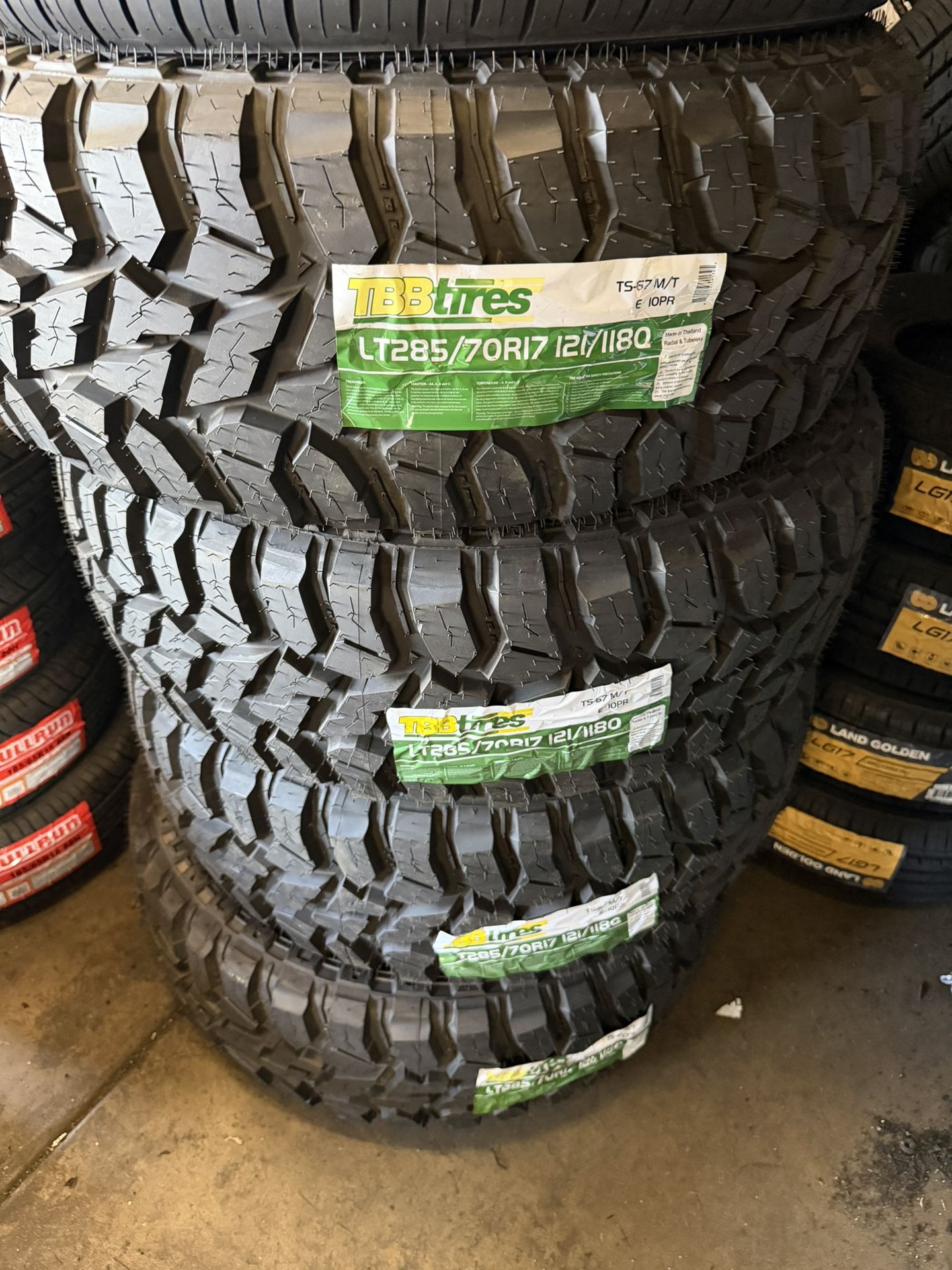 LT 285/70/17 TBB MT Free Mount And Balance Included