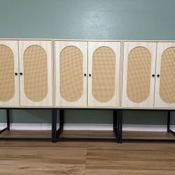 Rattan Sideboard (Set of 3)