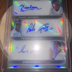 2022 Chrome Baseball Lite Sonic Edition /20 Triple Auto Randy,Pedro,Maddox 