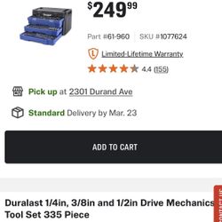 Duralast Mechanic Tool Set 