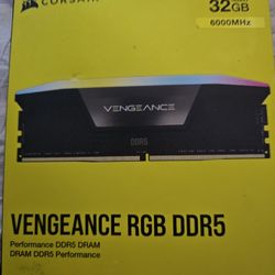 CORSAIR VENGEANCE RGB DDR5 RAM 32GB (2x16GB) 6000MHz CL36-44-44-96 1.35V