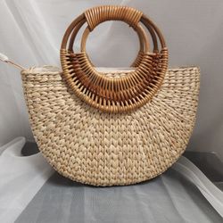 Women Tote Bag Straw Hobo Handbag Fashion Woven Top Handle Bag Shoulder Bag 