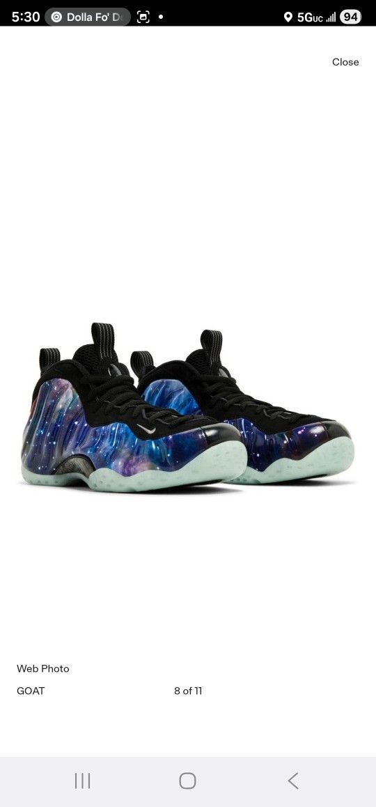 Nike Air Foamposite One Galaxy 2025 Sz 8.5