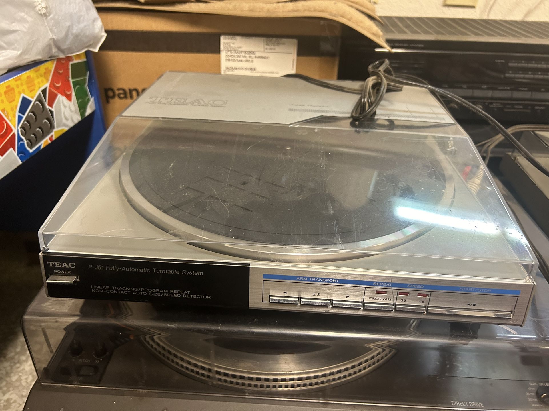 Vintage Teac P-J51 Linear Track Turntable