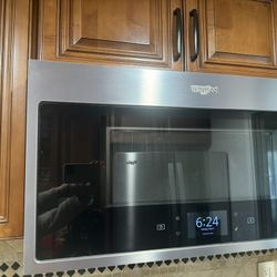 Whirlpool Microwave Door Replacement Over The Range Model WMHA9019HZ-3