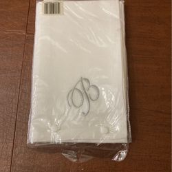 Brand New, Unused, Never Opened Monogrammed Set Of Four Designer Napkins With A “B” On Them