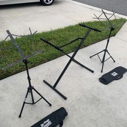 On-Stage SM7222B Tripod Sheet Music Stand with Bag