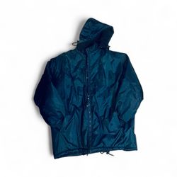 Vintage 90’s Vision Sportswear large blue full zip w/ hood 