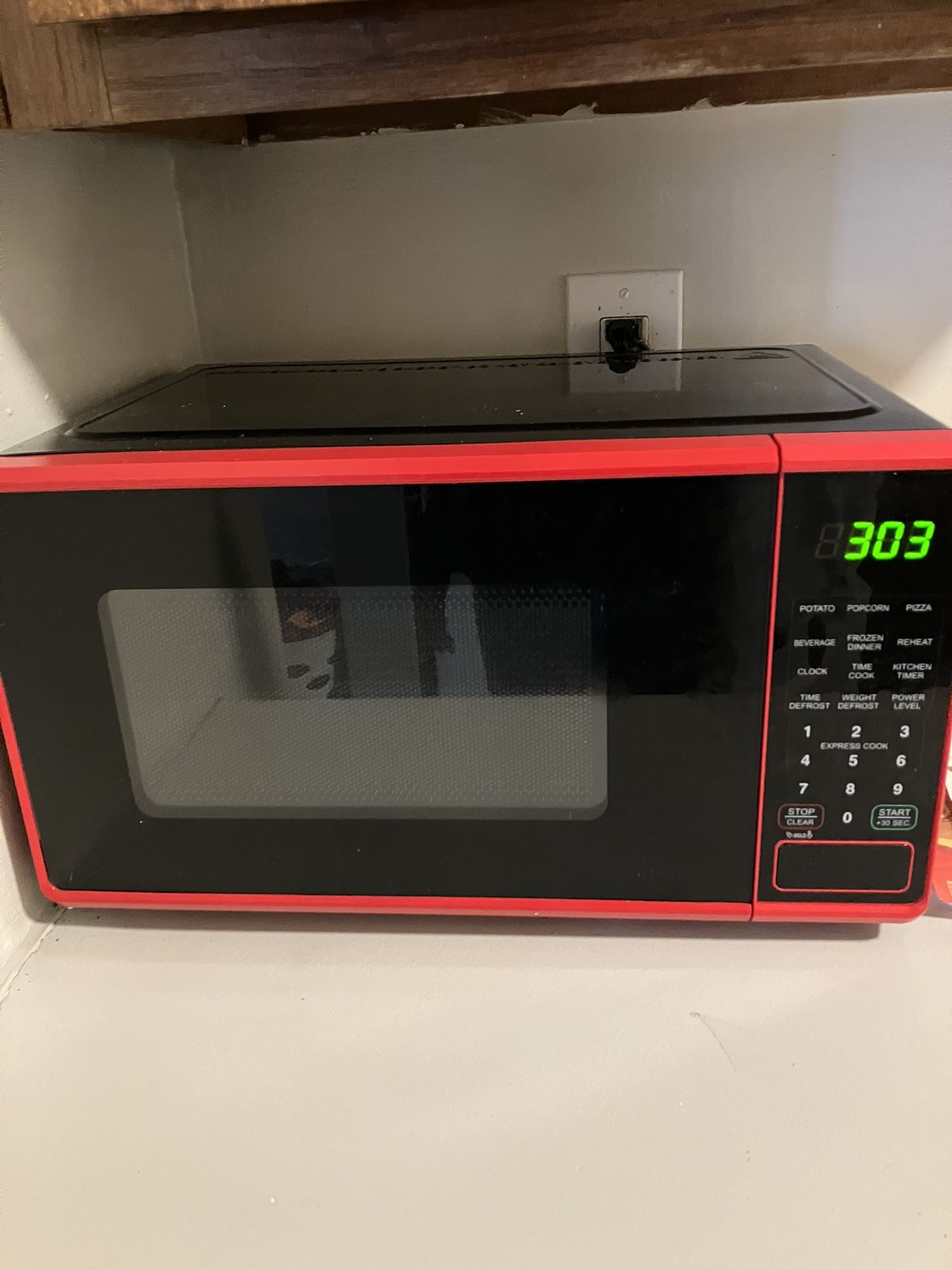 Brand New Red Microwave