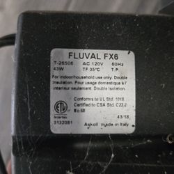 Fluval Fx6 Salt Water Pump