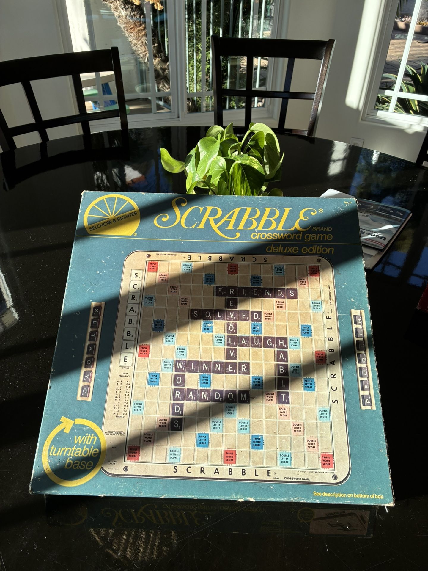 Vintage 1982 Scrabble, Deluxe Edition
