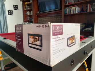 2 Light  Black  Frame Flush Mount