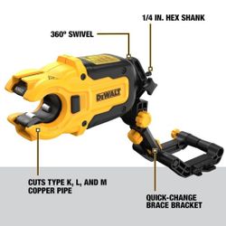 DEWALT IMPACT CONNECT Copper Pipe Cutter, Impact Driver Attachment, Tubing Cutter