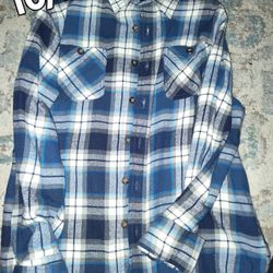Medium Flannel Jackets Button Up