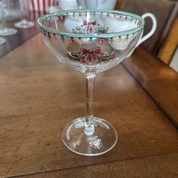 Disney Christmas martini glasses!