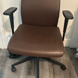 Contemporary Leather Chair - Chocolate Color - Like New!!!