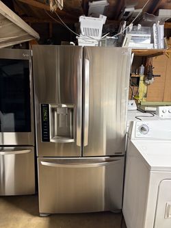 Fridge LG stainless steel works by good no we deliver