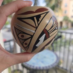 Native American Pottery Bud Vase Or Seed Bowl