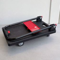 New In Box DuPont 28x18x34 Inch Tall Portable Foldable Light Weight Push Flatbed Cart Dolly 300 Lbs Capacity Capacity 