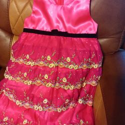 Vestido De Nina Talla 5 En Buena's Condiciones