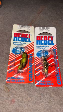 Rebel Peewee Crankbait Crawfad And Cricket Hopper