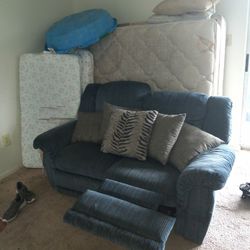 Reclining Couch And Pillows