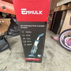 Enhulk 20V Portable Pool Cleaner – Cordless Design, Rechargeable Battery, Strong Suction, Lightweight Build