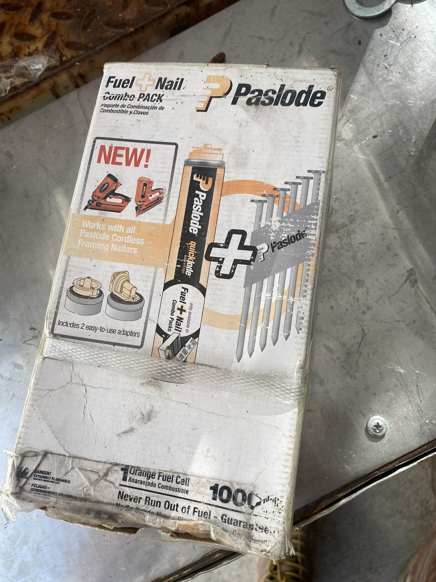 New Paslode 1000pk nail and gas pack