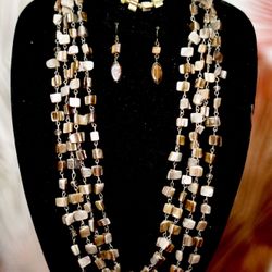 Keneth Cole Necklace Set earrings & Bracelet 