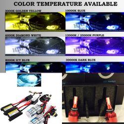 Hid lights kit - led headlight bulbs - Prius - any housing - toyota mazda cx5 miata 2015 Lights  honda accord civic crv cbr h13 h11 9006 h4 h7 9007 h1