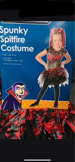 Spunky Spitfire Halloween Costume Girls Size 8-10