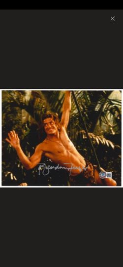 Brendan Fraser Signed George of the Jungle 8x10 Photo Autograph BAS Beckett Certified