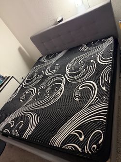 King mattress  and bed frame
