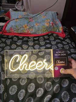 Cheers Acrylic Neone Sign