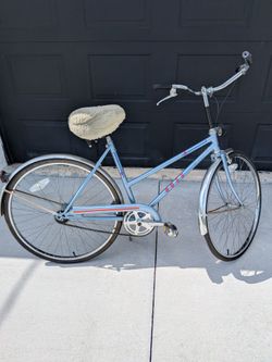 vintage Ross Compact blue ladies bicycle