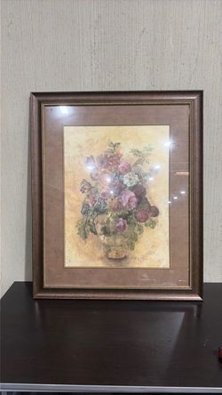 floral painting by Marilyn Hageman 37x35